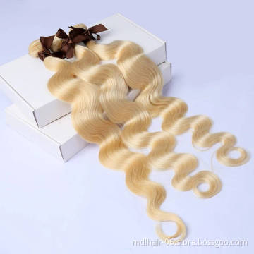 613 Blonde Human Hair Extension Wholesale Indian Hair Bundles From India Vendor Body Wave Human Hair Extension